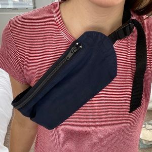 Navy Blue Vintage Fanny Pack